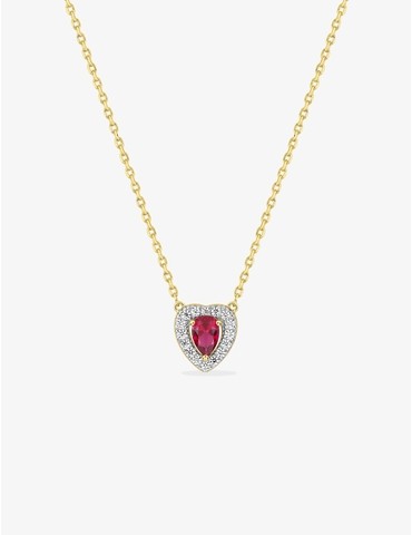 Collier breloque cœur...