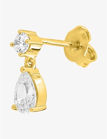 Boucle d'oreille clou à...