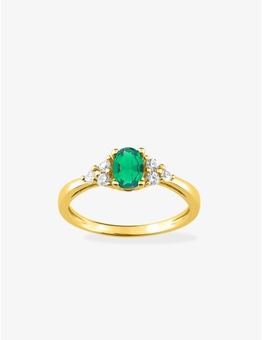 Bague en plaqué or avec...