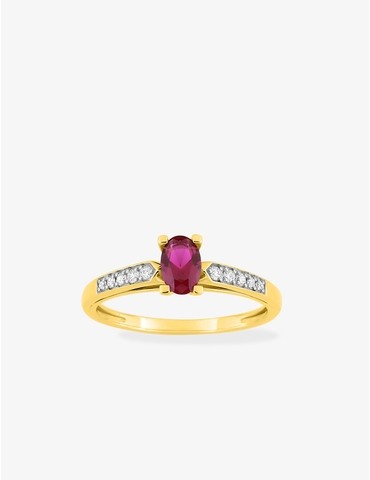 Bague en plaqué or avec...