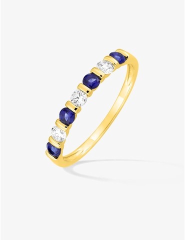 Bague plaquée or avec...