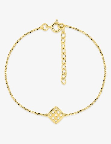 Bracelet plaqué or motif...