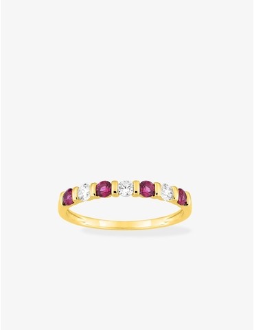 Bague en plaqué or avec...