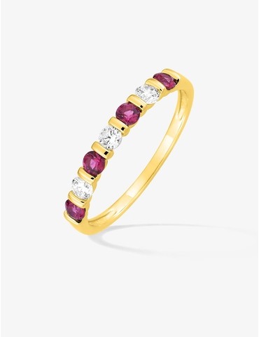 Bague en plaqué or avec...