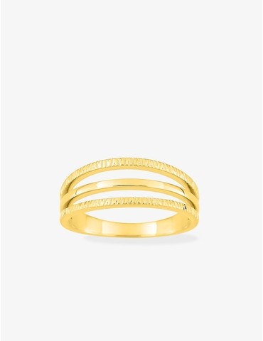 Bague en plaqué or avec 4...