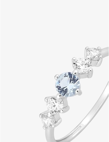Bague argent 925 ‰ rhodié...