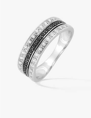 Bague argent 925 ‰ rhodié...