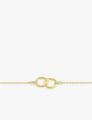 Bracelet en plaqué or et...