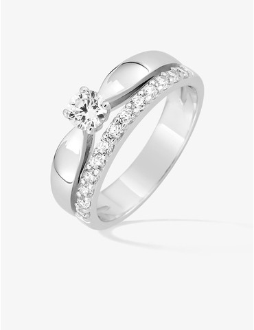 Bague double anneau en...
