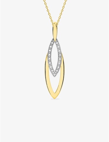 Collier fantaisie en plaqué...