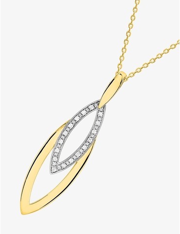 Collier fantaisie en plaqué...
