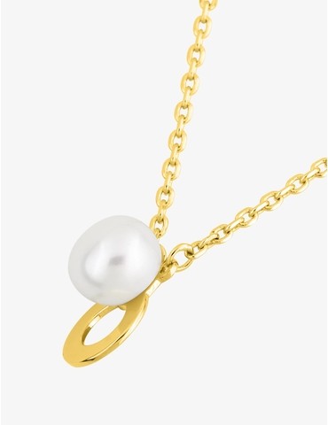 Collier en plaqué or et...
