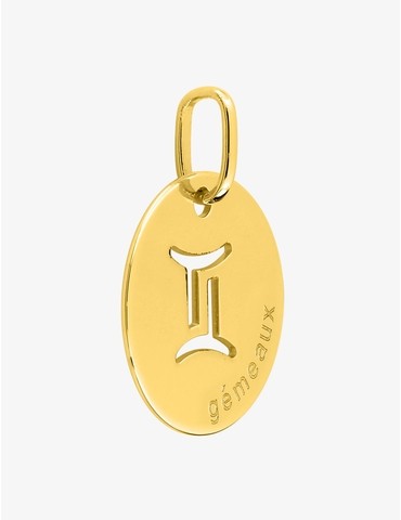 Pendentif plaqué or jeton...