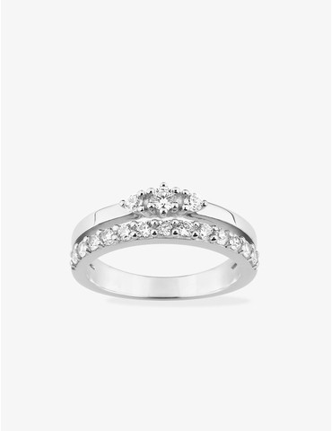 Bague argent 925 ‰ rhodié...