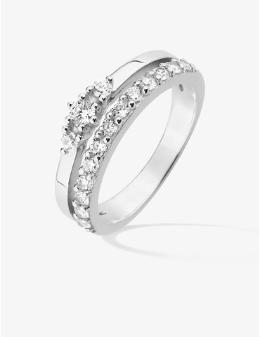 Bague argent 925 ‰ rhodié...