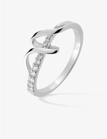 Bague argent 925 ‰ rhodié...