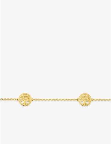 Bracelet acier doré avec...