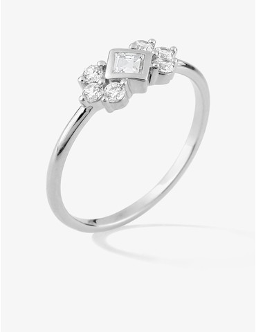 Bague argent 925 ‰ rhodié...