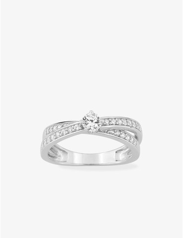 Bague argent 925 ‰ rhodié...