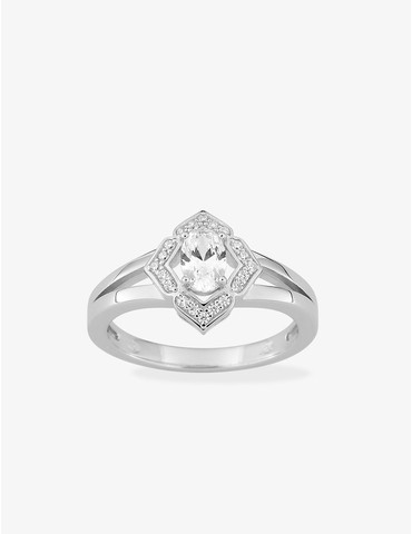 Bague argent 925 ‰ rhodié...