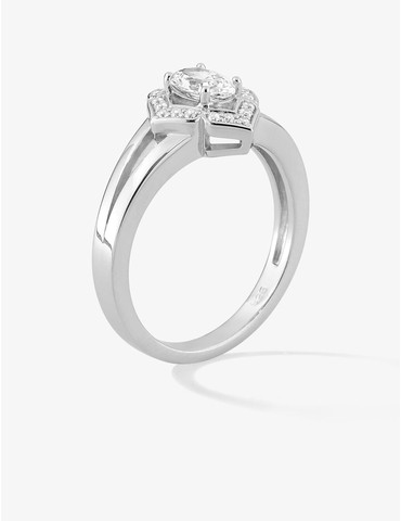 Bague argent 925 ‰ rhodié...