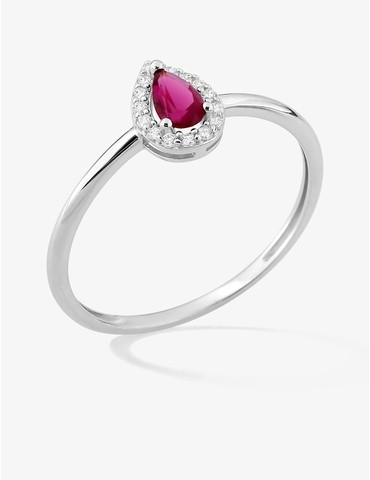 Bague argent 925 ‰ rhodié...