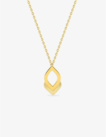 Collier fantaisie plaqué or