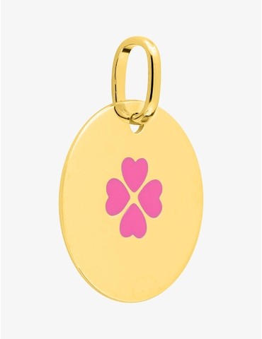 Pendentif plaqué or rond...