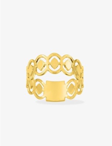 Bague plaqué or ajourée...