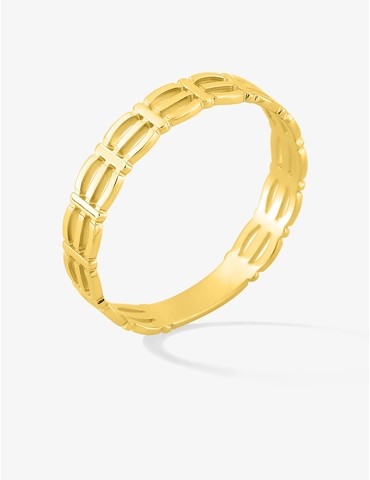 Bague plaqué or design...