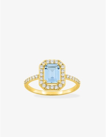Bague plaqué or avec oxydes...