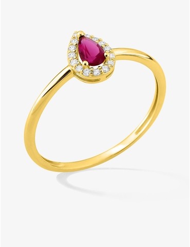 Bague plaqué or avec oxydes...