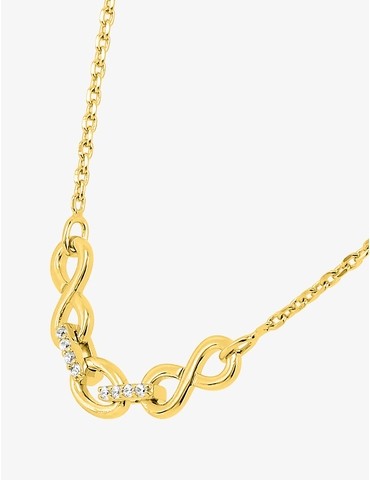 Collier infini plaqué or et...