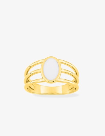 Bague trois brins plaqué or...