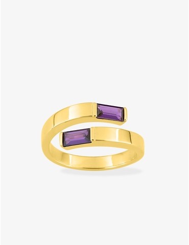 Bague en plaqué or jaune...