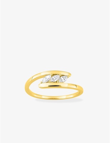 Bague en plaqué or anneau...