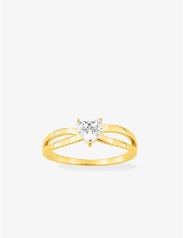 Bague en plaqué or jaune...