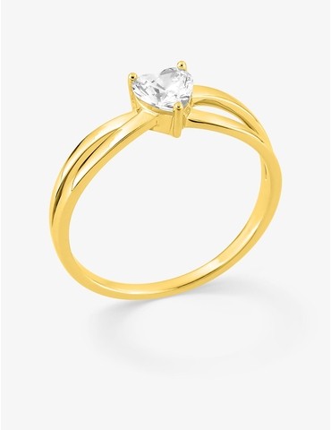 Bague en plaqué or jaune...