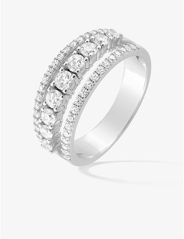 Bague argent 925 ‰ rhodié...