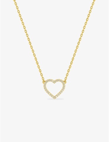 Collier plaqué or avec cœur...
