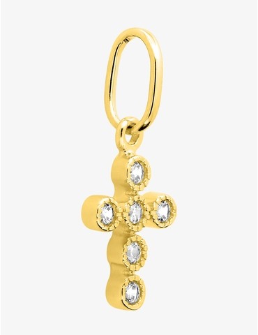 Pendentif croix avec oxydes...
