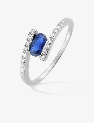 Bague argent 925 ‰ rhodié...