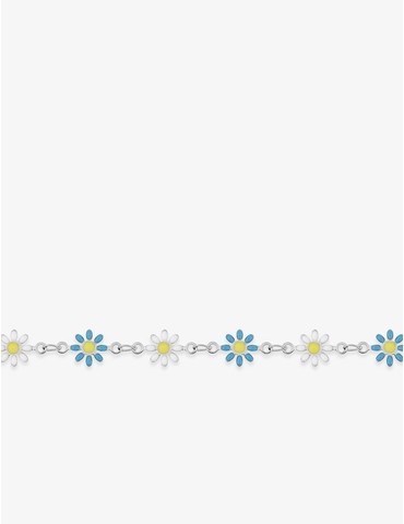 Bracelet acier avec fleurs...