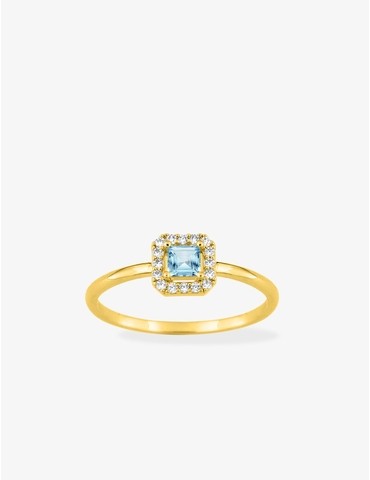 Bague plaqué or avec oxydes...
