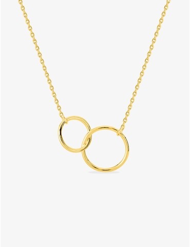 Collier en plaqué or,...