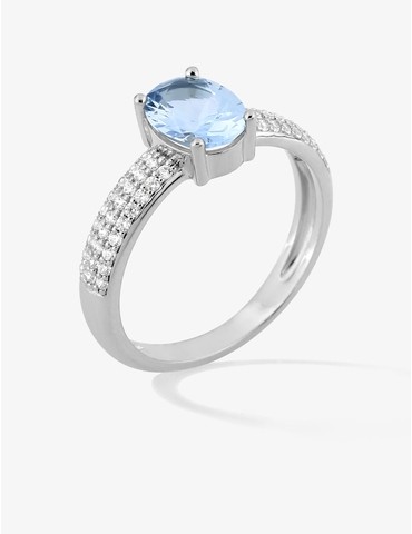 Bague argent 925 ‰ rhodié...