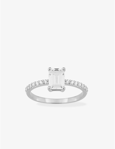 Bague argent 925 ‰ rhodié...