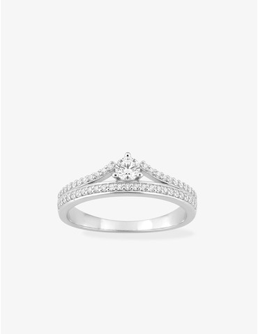 Bague argent 925 ‰ rhodié...
