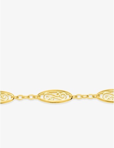 Collier plaqué or 45 cm...