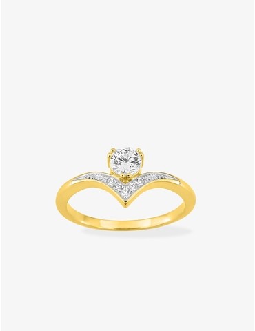 Bague bicolore plaqué or...